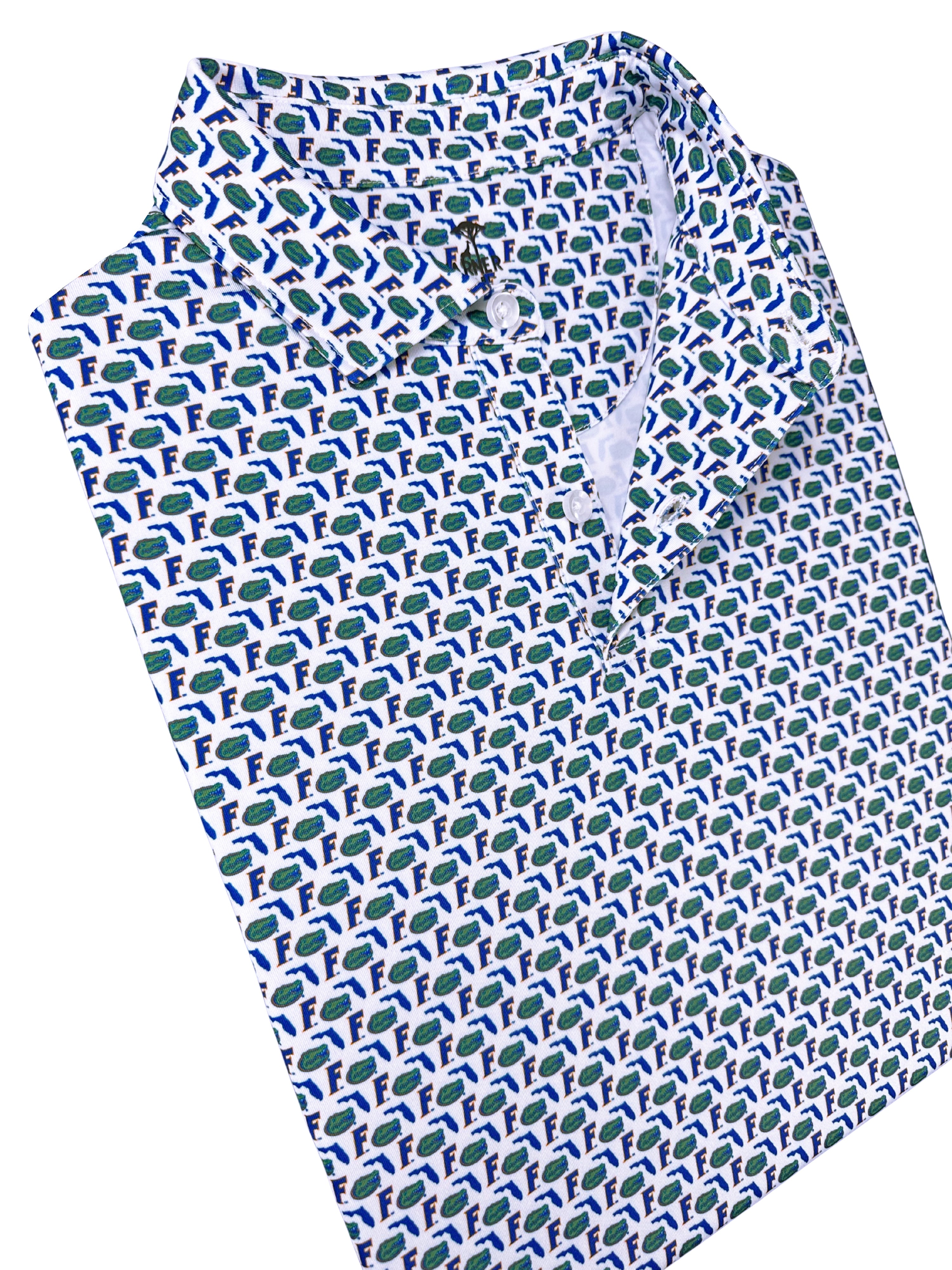 The UF Old Florida Print Polo